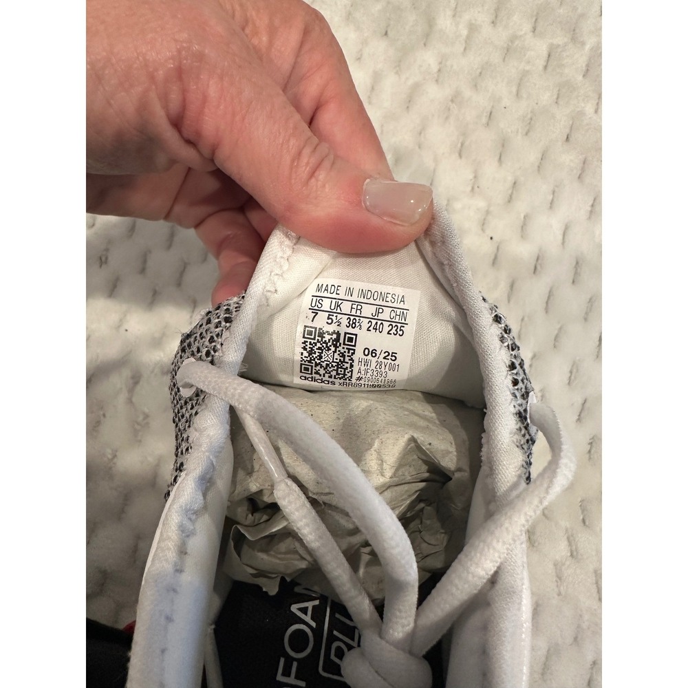 Adidas Cloudfoam Pure SPW Womens Running Shoes White Black IF3393 Size 7 NEW - Picture 5 of 10